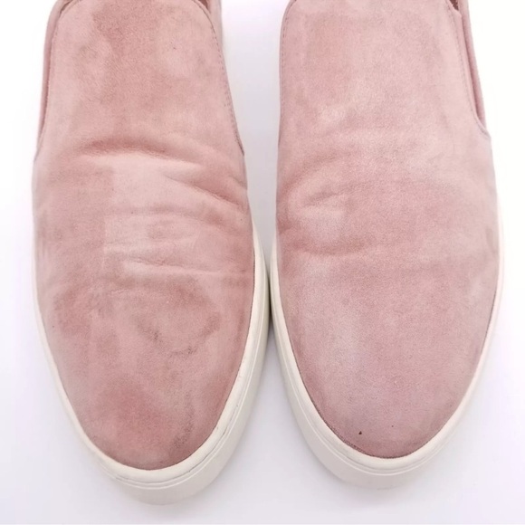 Vince Pink Suede Slip-On Sneakers - Picture 5 of 11